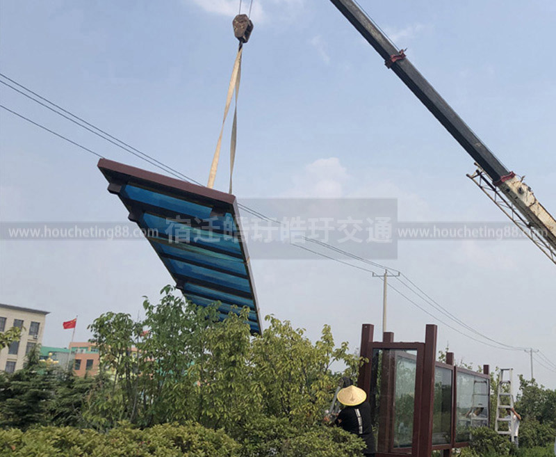 山東公交站臺(tái)候車亭安裝